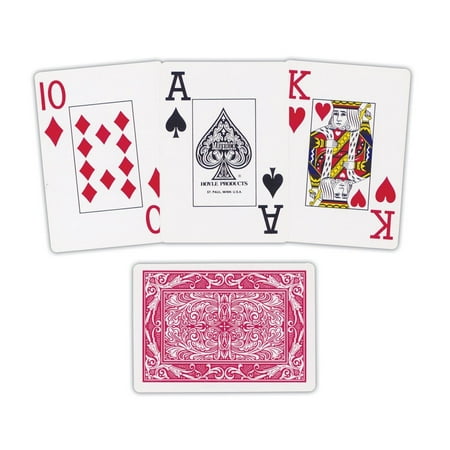 High Numbered - Maverick Jumbo Face Playing Cards for Low Vision, Numbers are more than 1/2 high By MaxiAids