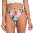 thumbnail image 1 of Balery Roses and Butterflies Tangas de Algodón para Mujer con Estampado – Ropa Interior Sexy, Transpirable, G-string-4X-Large, 1 of 1