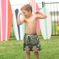 thumbnail image 4 of FORMRS Boys Swim Trunks Quick Dry Mesh Liner Boardshorts Sizes XS-XL, Christmas Cartoon Gingerbread Pattern, 4 of 7