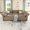 Brown, variant on NYBOPAVIS Modular Sectional Sofa, 6 Seat Modular Sectional Sofa Convertible Sleeper Sofa Bed, 25.6" Deep Seat Velvet Sofa for Living Room Blue