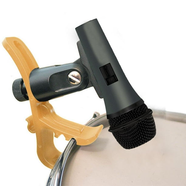FAGINEY Drum Rim Mount,Shockproof Plastic Drum Mic Clamp Clip Holder
