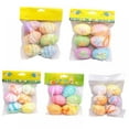 thumbnail image 2 of BOLLSLEY 6pcs Hanging Foam Easter Eggs Speckled Eggs Ornaments Decorative Easter Eggs in Transparent Packing Box, 2 of 6