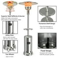 thumbnail image 6 of Gymax Patio Propane Heater 48,000 BTU 87 inches Tall W/ Table & Cover Silver, 6 of 10