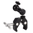 thumbnail image 4 of LAFGUR Dual Ball Heads Mount, Magic Arm Ball Mount Adapter With 1/4'' Screw For Most Cameras, Camcorders, Monitors Etc, 4 of 8