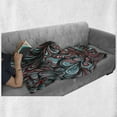 thumbnail image 6 of Art Soft Flannel Fleece Blanket, Absurd Shapes with Dim Colors in a Grunge Inspired Abstract Art Work Watercolor Print, Cozy Plush for Indoor and Outdoor Use, 50" x 60", Multicolor, by Ambesonne, 6 of 6