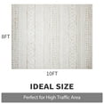 thumbnail image 7 of VUNATE 8x10 Rugs for Living Room Boho Rugs Washable Carpet for Bedroom Dining Room Soft Non-Slip Floor Area Rugs Indoor Large Rug Brown, 7 of 7
