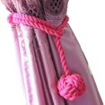 thumbnail image 1 of GHSDFBB Lot de 4 Attaches de Rideaux en Coton Naturel, Attaches de Rideaux Décoratifs Faits à la Main (Rose), 1 of 7