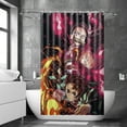 thumbnail image 7 of Slayer Tanjirou Inosuke Kyoujurou pattern Design polyester Fabric Shower Shower Curtain Liner Bathroom Washable 35.4 / 40 / 50 / 60*70IN, 7 of 7