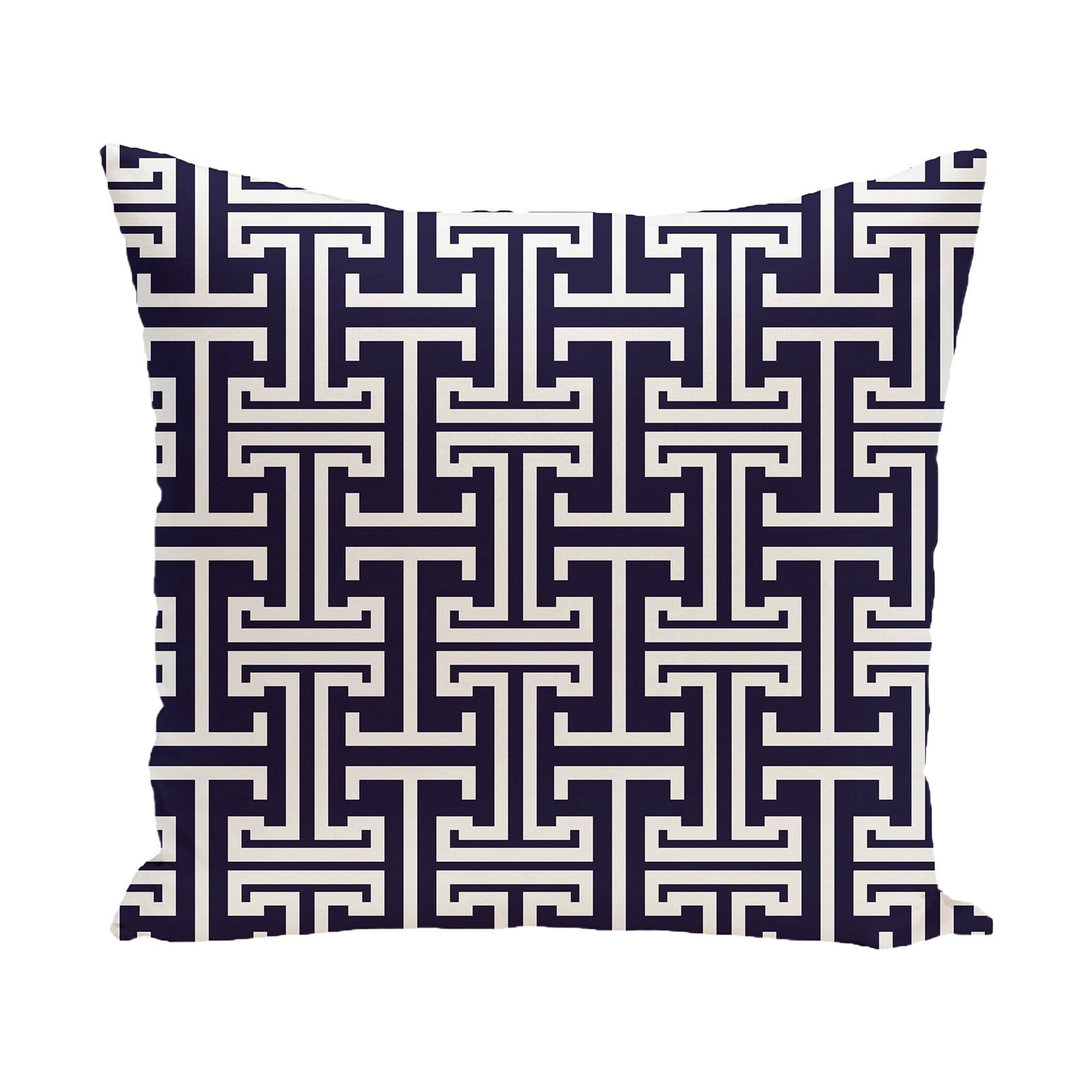 Simply Daisy 16" x 16" Greek Isles Geometric Print Pillow