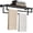 24 Inch, variant on Double Towel Racks for Bathroom, 24Inch Double Towel Bar with Shelf, Towel Tack with Shelf, Wall Mount Towel Holder, Stainless Steel Towel Rod(Matte Black)