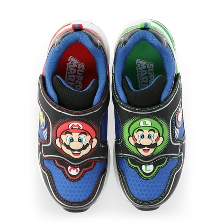 Nintendo Boys Mario and Luigi Light-Up Athletic Sneakers