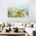 thumbnail image 3 of Elephant Stock Field Of Poppies Bright Wall Art - Horizontal Multi Panel Canvas - Living Room Wall Decor - Floral And Botanical Multi Panel - Blue And Gray Decor By Danhui Nai - 74" x 48", 3 of 8