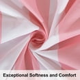 thumbnail image 5 of NTBAY 3 Pieces 100% Brushed Microfiber Striped Duvet Cover Set, Super Soft Pink and White Printed Reversible Design Zipper Comforter Cover with Ties and 2 Pillow Shams (Full/Queen, Stripe), 5 of 6