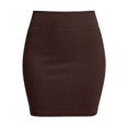 thumbnail image 2 of Only Moment Shorts for Women Nylon,Spandex Stretch Ankle Sweatpants for Golf, Athletic, Lounge, Travel, Work Yoga Shorts Coffee,XL, 2 of 4