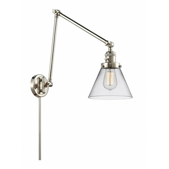 Innovations Lighting - Cone - 1 Light Swing Arm Wall Sconce In Industrial
