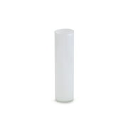 WGV White Cylinder Glass Vase - 5" Wide x 20" Height, Good quality, Heavy Weighted Base - 1 Pc