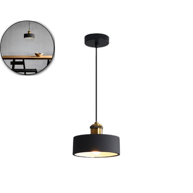 Dvruxg Iron Hanging Desk Lamp – Dining Table Bar Bedroom Pendant Light Fixture – Adjustable Hanging Light for Restaurant, Study Room, Tea Room & Coffee Shop