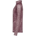 thumbnail image 4 of Holloway Sportswear M Womens Electrify Coolcore® 1/2 Zip Pullover Maroon Heather 222774, 4 of 5