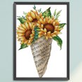 thumbnail image 4 of Hilo de bordar Eco-algodón completo 14CT Wdftyju Kit de punto de cruz Girasol, 4 of 9