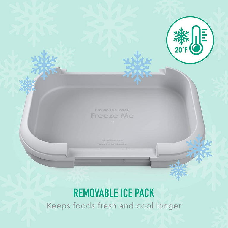 Bentgo® Kids Chill Lunch Box - Leak-Proof Bento Box with Removable Ice Pack  & 4 Compartments for On-the-Go Meals - Microwave & Dishwasher Safe