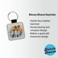 thumbnail image 2 of Jack Russell Terrier Dog Watercolor Style Faux Leather Square Keychain, 2 of 7