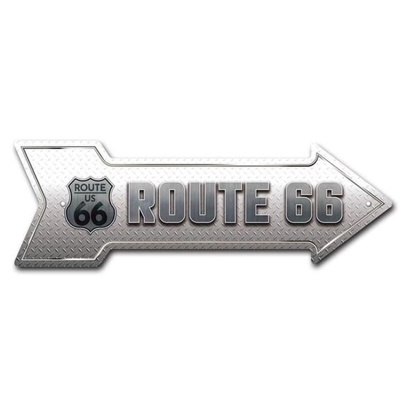 SignMission P-ARROW12-999638 12 x 36 in. Wide Route 66 2 Arrow Sign