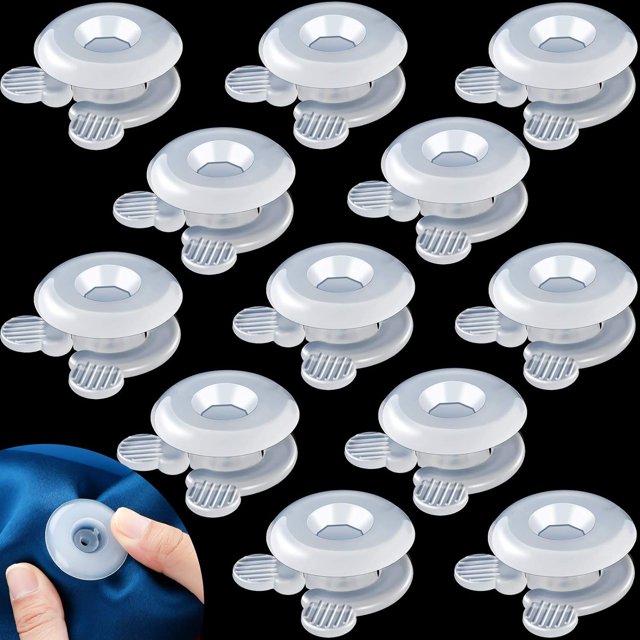 Juego de 20 clips para edredón, pinzas, soportes para rosquillas para edredón y sujetadores que mantienen las esquinas en su lugar de forma segura y silenciosa, sin necesidad de agujas