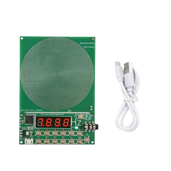 Schumann Waves Generator 0.01Hz 100000Hz Adjustable Frequency Sine Waves Output High Stability Digitals Signal Processing Circuit