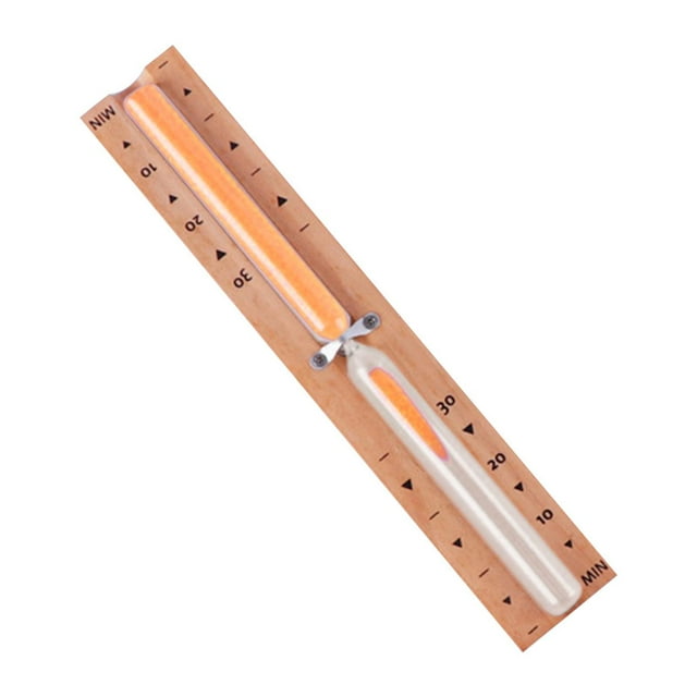Reloj de arena para sauna, temporizador de arena giratorio multiusos de 30 minutos. Arena naranja