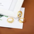 thumbnail image 3 of Anillos Gruesos De Cúpula Anillos Chapados En Oro De 18 Quilates Para Mujeres Y Niñas Anillos De Sello Redondos Anillo De Sello Trenzado Trenzado Anillos De Declaración Minimalista 3 Uds Cateissary AP007122-01, 3 of 6