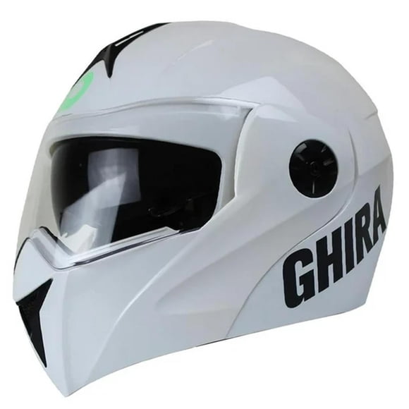 Casco Para Moto Abatible Certificado Talla XL Blanco Ghira