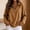 Khaki, variant on Sweatshirts for Women Half Zip Long Sleeve Shirts Collared Ribbed Knit Pullover Tops 2026