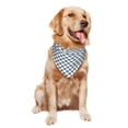 thumbnail image 4 of Dog Bandanas, Square Gray White Plaid Adjustable Dog Scarf Triangle Bib Handkerchief Accessories for Small Medium Large Dogs, Cats, Pets, 4 of 6