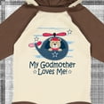 thumbnail image 4 of Inktastic My Godmother Loves Me Boys Boys Long Sleeve Baby Bodysuit, 4 of 5