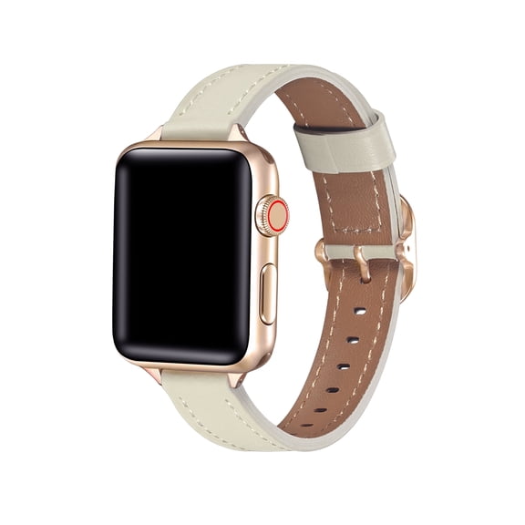 Posh Tech Carmen Skinny Leather Band Compatible with Apple Watch