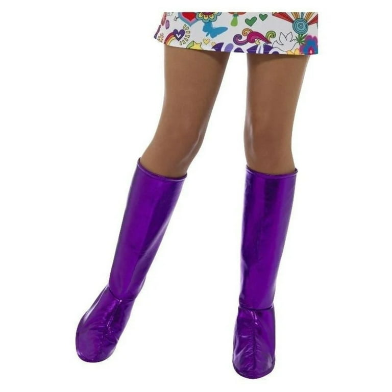 60s GoGo Boot Covers Adult Purple 60s GoGo Boot Covers Adult Purple
