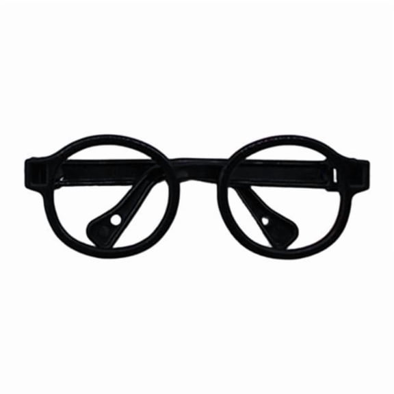LeeQinersw 6xFigure Dress up Eyelgasses Doll Decoration Party Family Friends Doll Glasses Black