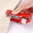 thumbnail image 3 of WHAMVOX 2Pcs Red Small Sewing Machine Portable Handy Convenient High Performance Professional Sewing Tool, 3 of 8