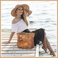 thumbnail image 2 of Bocaoying Beach Bag Set with Sun Hat & 8 Pairs Earrings, Mesh Tote Bag, Handwoven Rattan Purse Accessories for Women's Vacation Essentials, 2 of 8