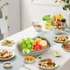 thumbnail image 5 of Bandeja de doble drenaje | Portavasos de plástico de dos niveles para frutas y té | Estante de almacenamiento de cocina de pared | Organizador que ahorra espacio para la encimera del fregadero y la, 5 of 8