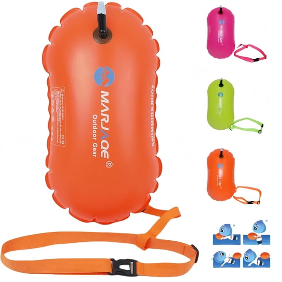 Swim Buoy - Pull Buoy for Open Water,Lightweight and Brightly Colored