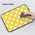 thumbnail image 5 of Bingfone Yellow And White Polka Dot Laptop Sleeve Case 13 inch , 360° Protective Computer Carrying Bag, 5 of 8