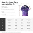 thumbnail image 5 of Kdxio Men's Hawaiian Shirt for Men Short Sleeve Shirt Purple Bubble Abstract Art Summer Casual Holiday Beach Button Down T-Shirts, 5 of 5