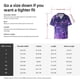 thumbnail image 5 of Balery Purple Bubble Abstract Art Camisa Casual de Manga Corta con Botones para Hombre, Texturizada, Estilo Cubano, para Playa, Verano-Small, 5 of 5