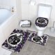 thumbnail image 3 of Juego de alfombras de baño de 3 piezas Ravens Team Alfombra antideslizante para baño de 31,5 x 20 pulgadas, 3 of 7