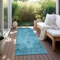 thumbnail image 6 of Addison Rugs Chantille Indoor/Outdoor Traditional Oriental Blue Washable Runner Rug, 2'3" x 7'6", 6 of 6