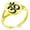 Gold, variant on Stainless Steel Sacred Sanskrit Om Minimalist Oval Top Polished Statement Signet Ring