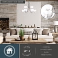 thumbnail image 2 of Metropolis 9 Light 2 Tier Satin Nickel Chandelier White Glass, 2 of 6