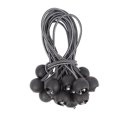 thumbnail image 2 of Cuerda elástica de bola, resistente y versátil, interior y exterior, amarre de lona, ​​organizar y asegurar, negro, paquete de 30, 2 of 5