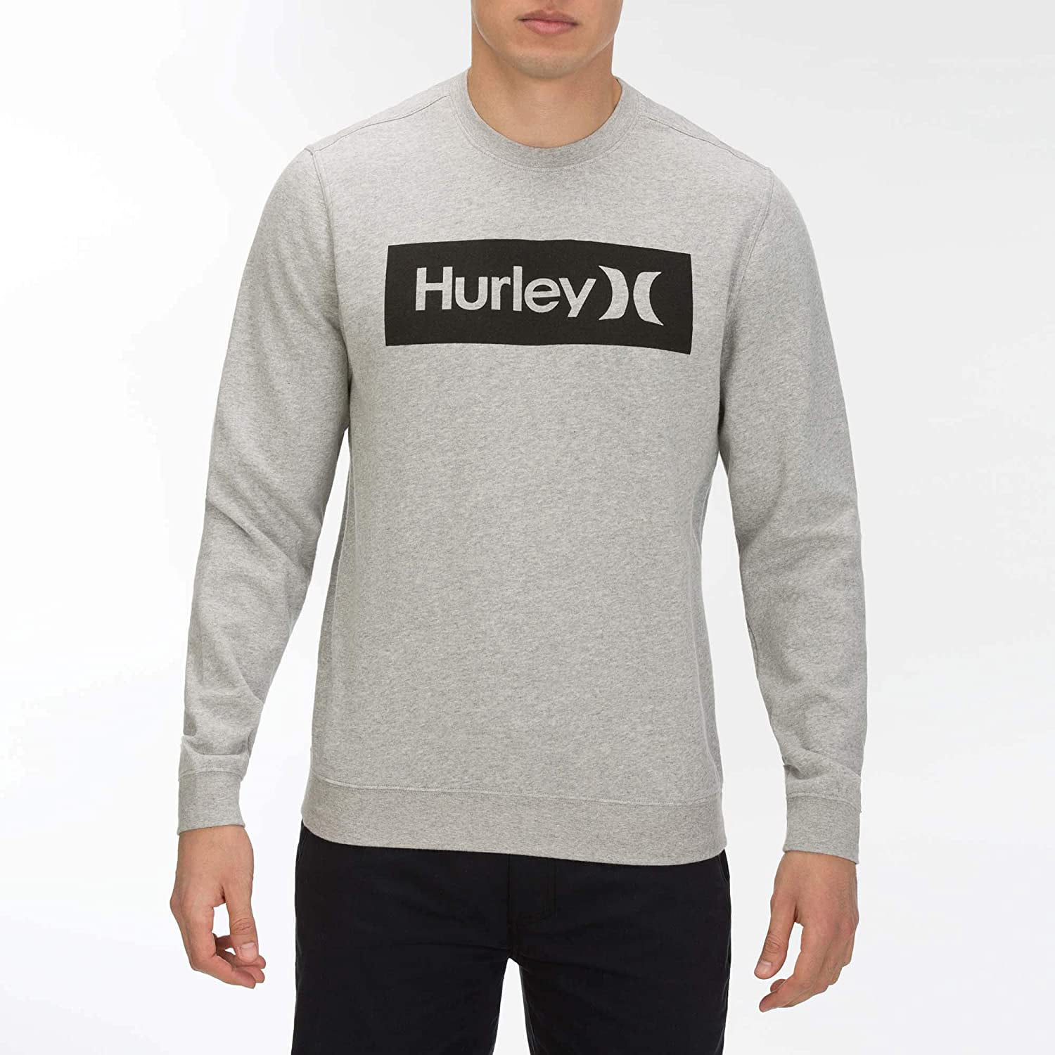 Hurley Mens Boxed Crew Fleece Sweatshirt